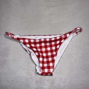 Red Gingham Bikini Bottom